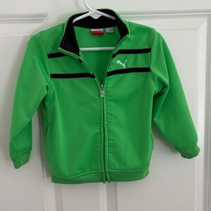 Puma Bright Green Zip-Up Jacket